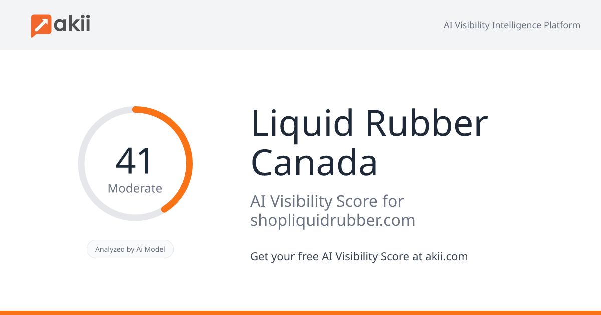 Liquid Rubber Canada AI Visibility Score