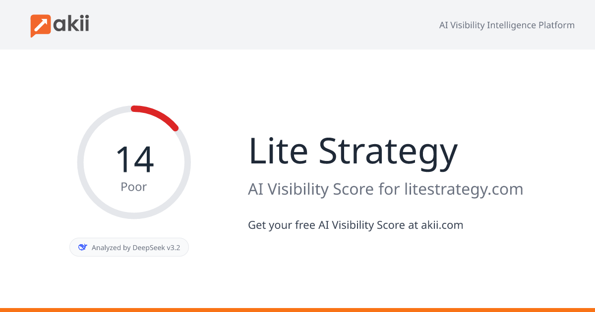 Lite Strategy AI Visibility Score