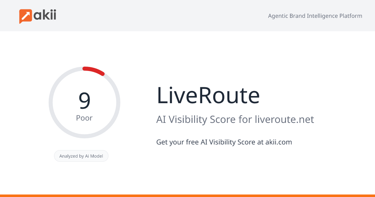 LiveRoute AI Visibility Score
