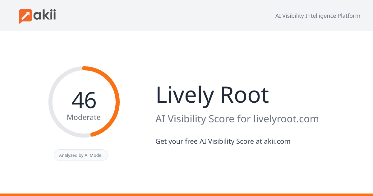 Lively Root AI Visibility Score