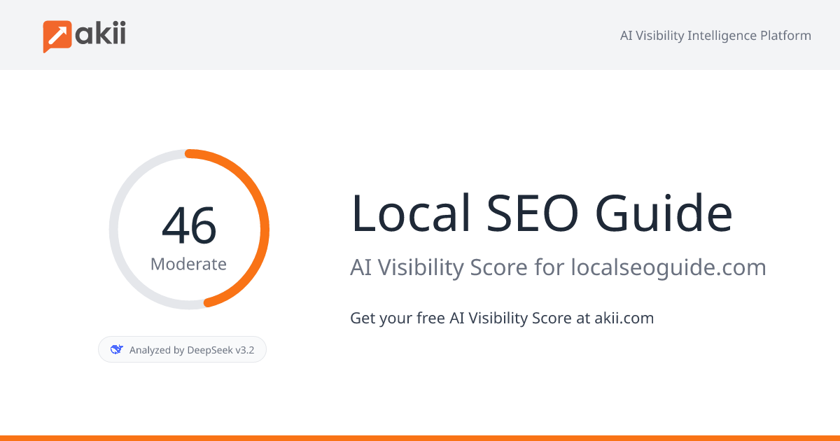 Local SEO Guide AI Visibility Score
