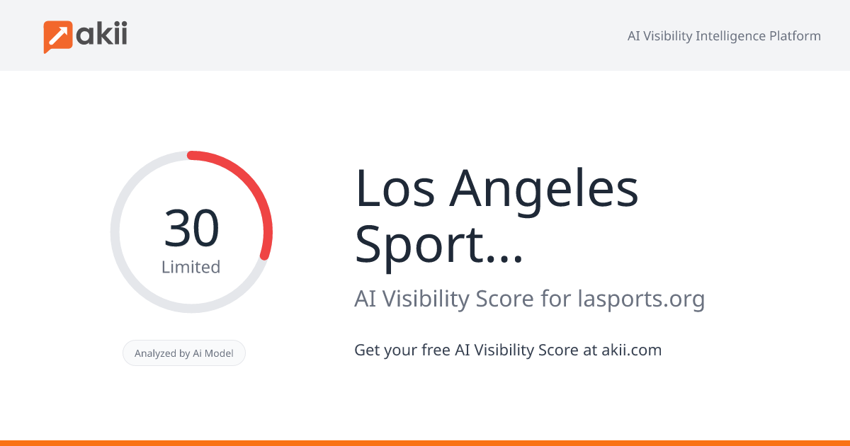 Los Angeles Sports Council AI Visibility Score