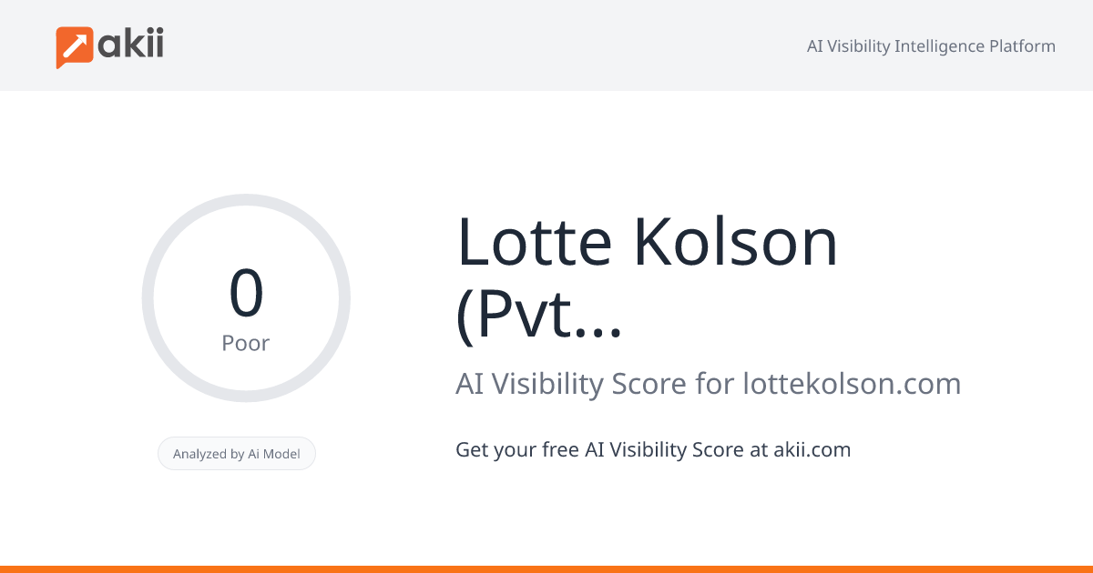 Lotte Kolson (Pvt.) Limited AI Visibility Score