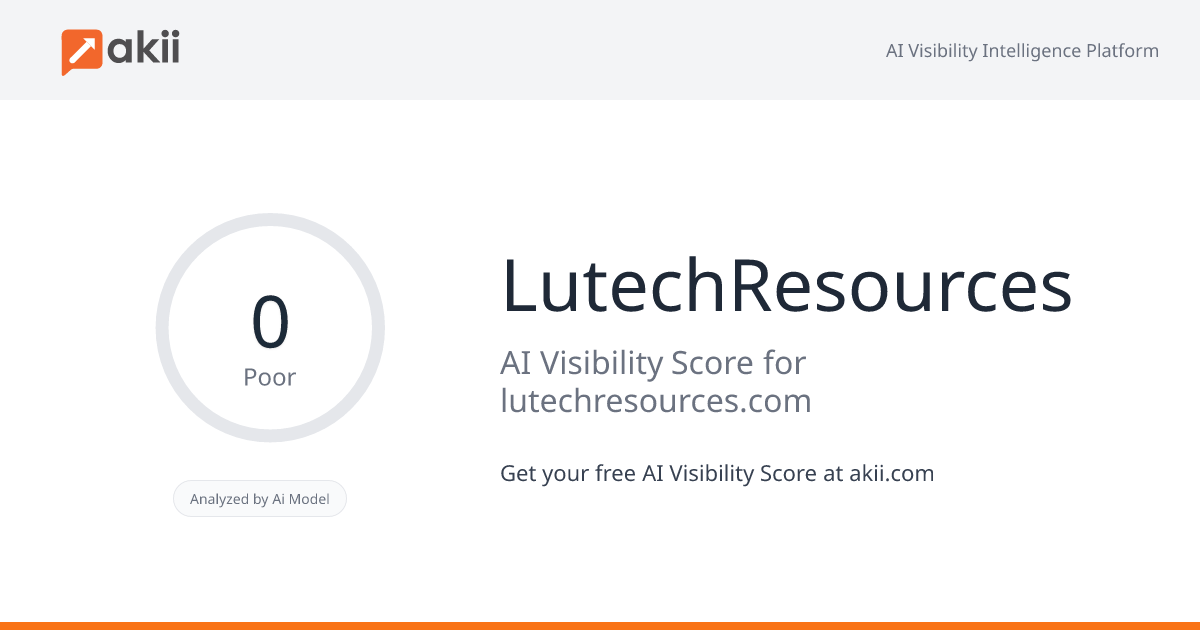 LutechResources AI Visibility Score
