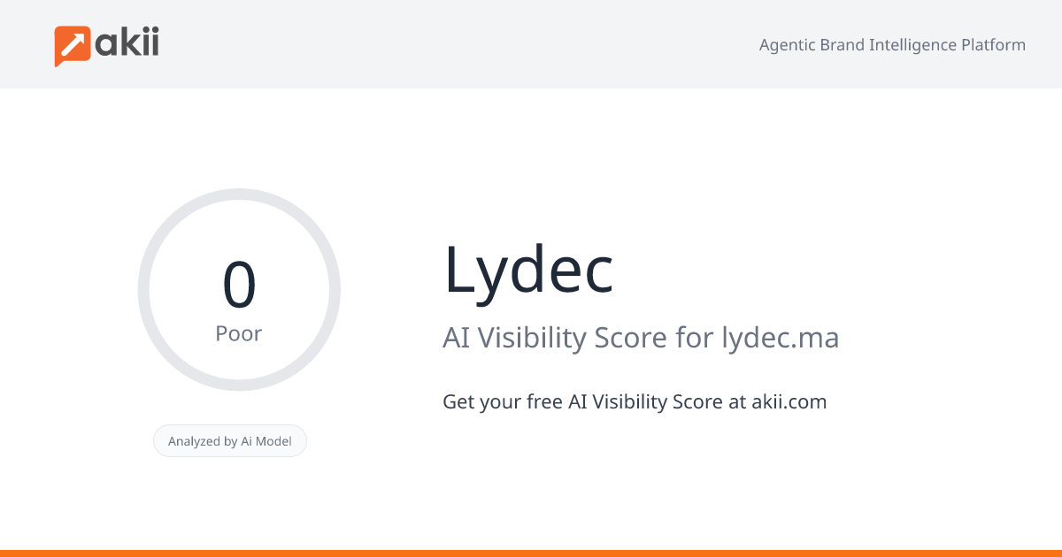 Lydec AI Visibility Score