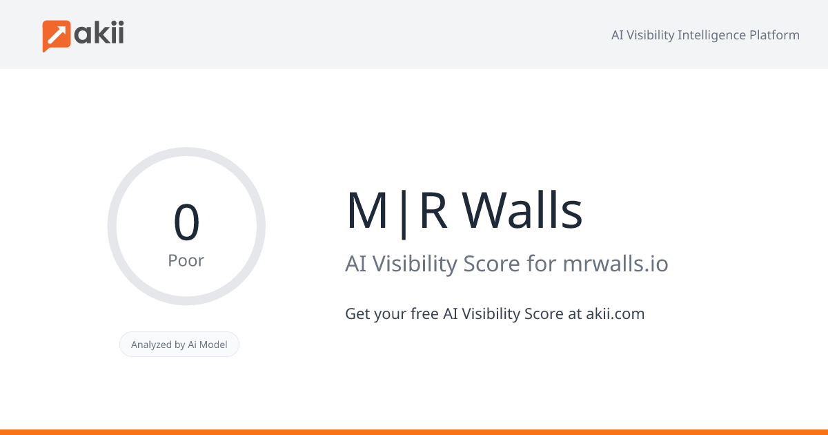 M|R Walls AI Visibility Score