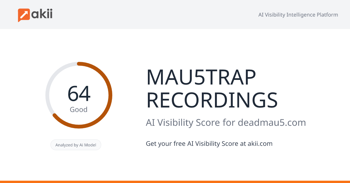 MAU5TRAP RECORDINGS AI Visibility Score