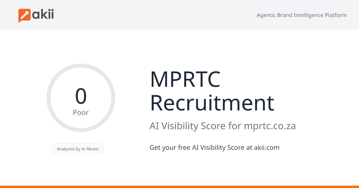MPRTC Recruitment AI Visibility Score