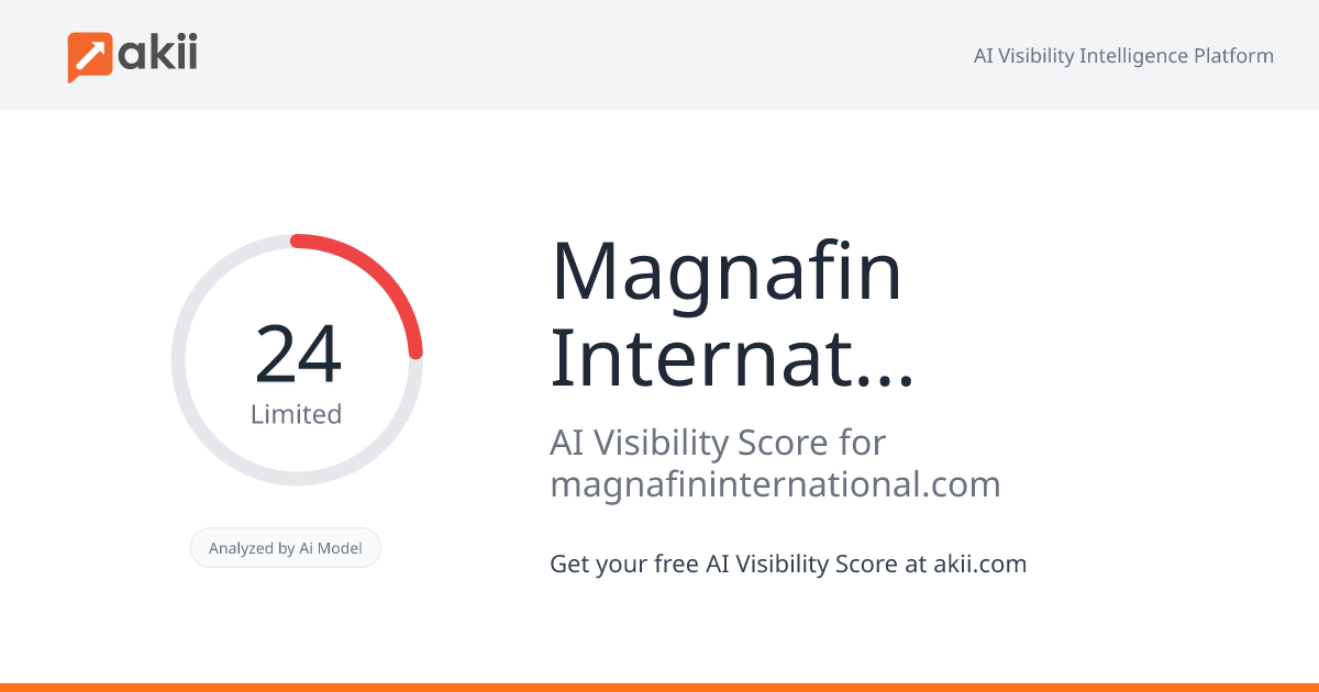 Magnafin International AI Visibility Score