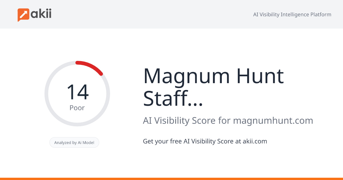 Magnum Hunt Staffing Solutions AI Visibility Score