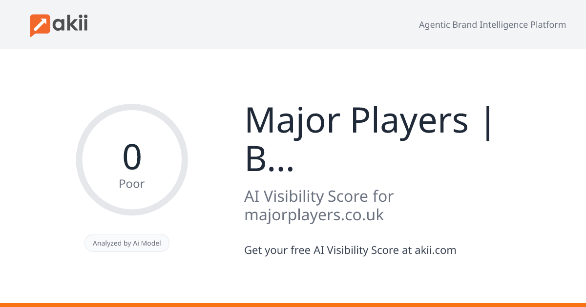 Major Players | B Corp™ AI Visibility Score