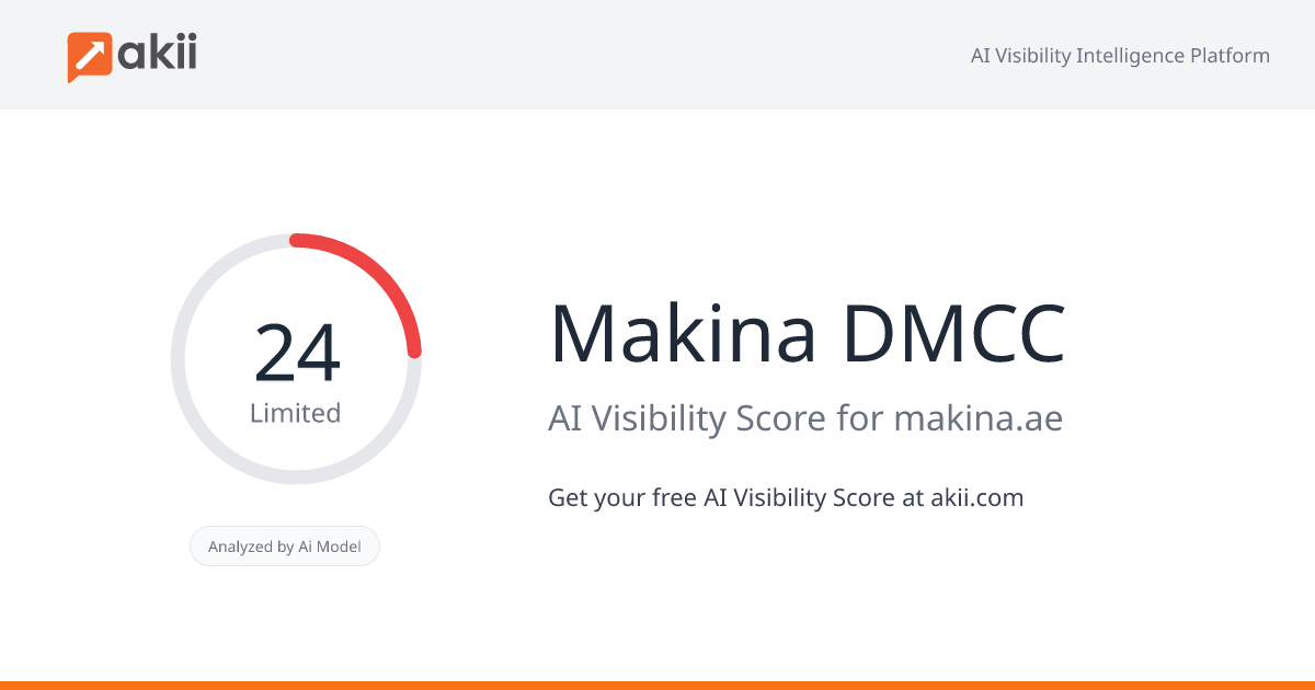 Makina DMCC AI Visibility Score