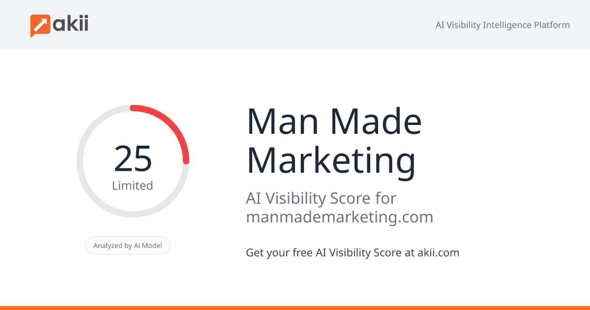 Man Made Marketing AI Visibility Score