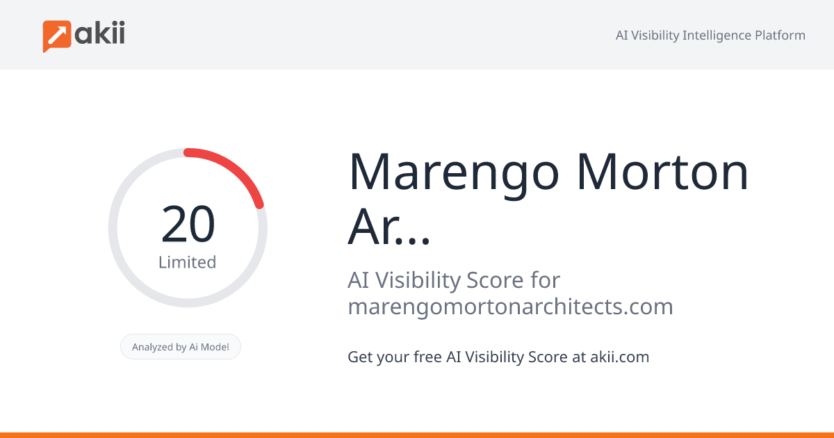 Marengo Morton Architects AI Visibility Score