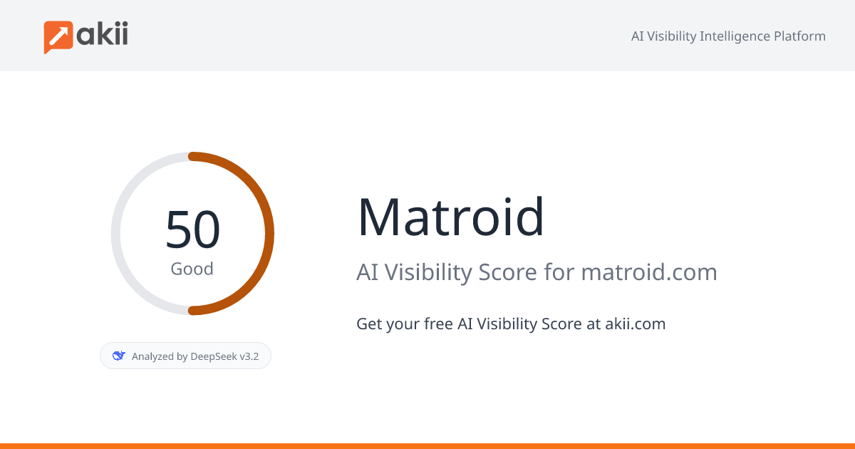 Matroid AI Visibility Score
