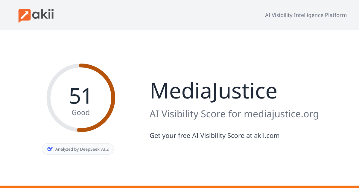 MediaJustice AI Visibility Score