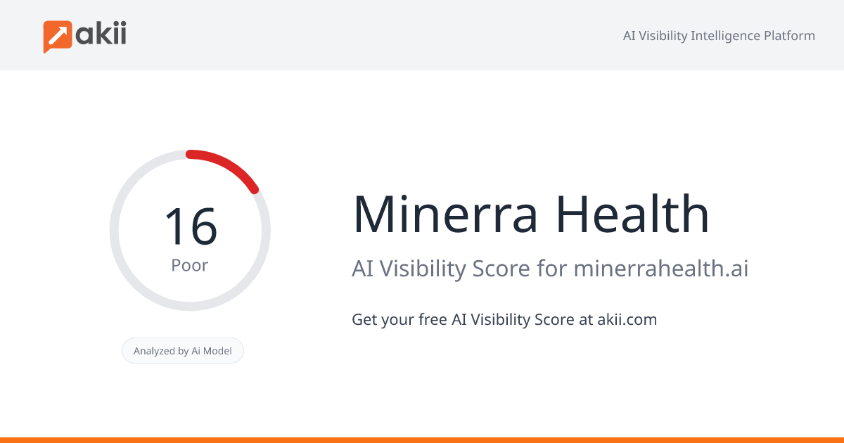 Minerra Health AI Visibility Score