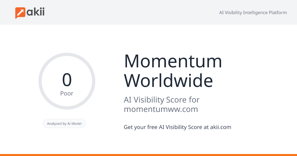 Momentum Worldwide AI Visibility Score
