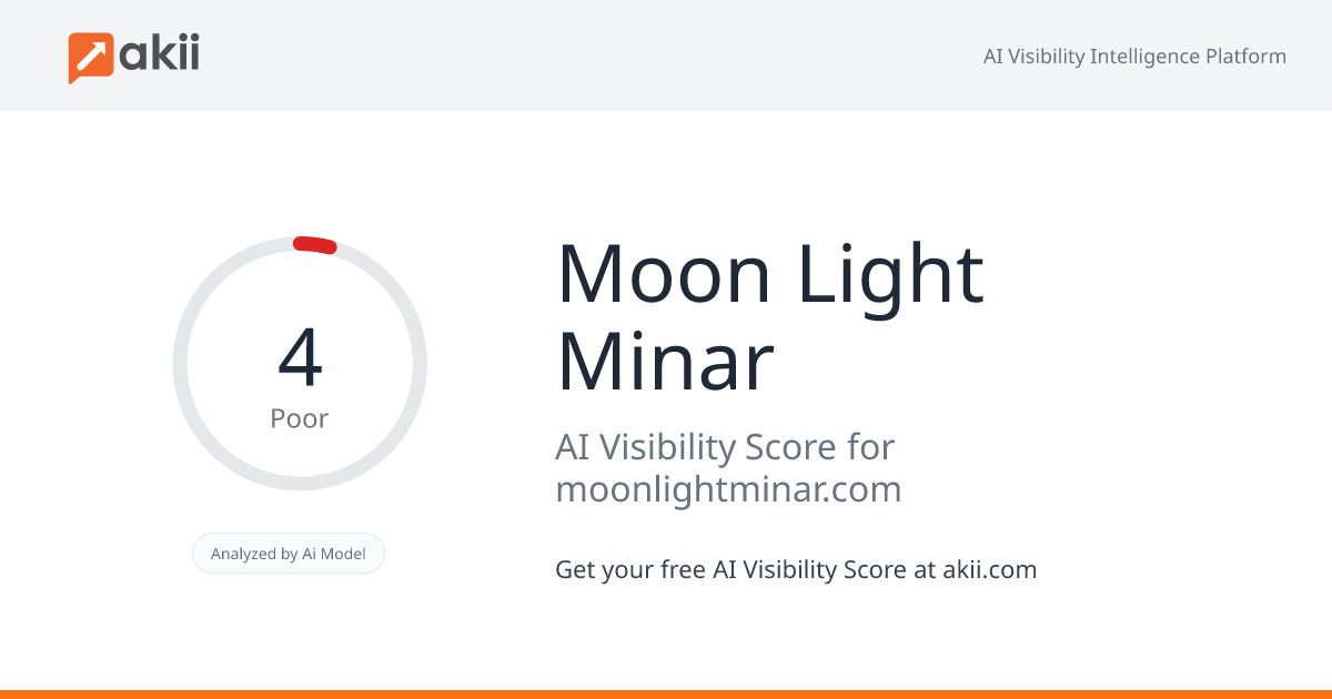 Moon Light Minar AI Visibility Score