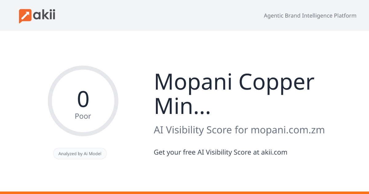 Mopani Copper Mines Plc AI Visibility Score