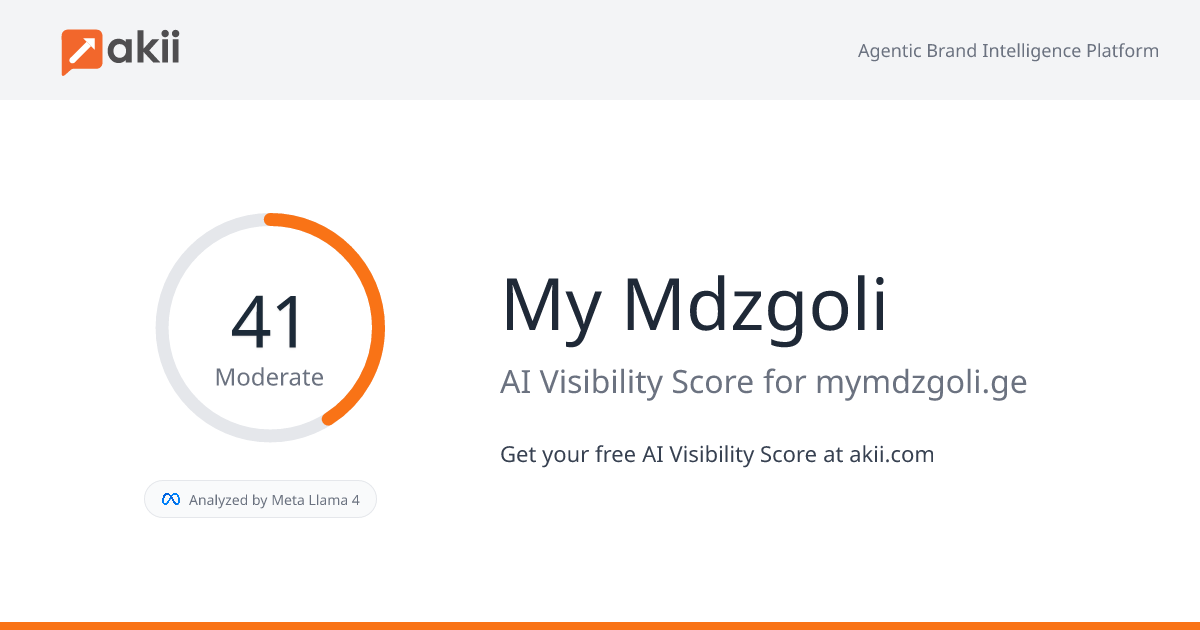 My Mdzgoli AI Visibility Score