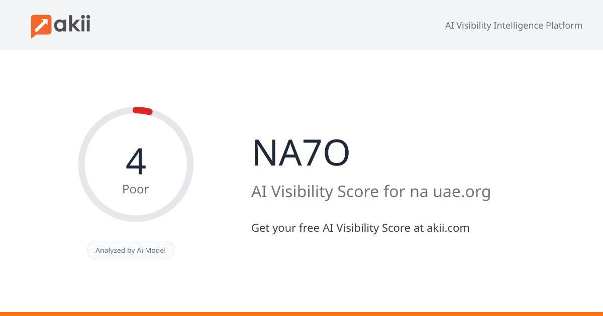 NA7O AI Visibility Score