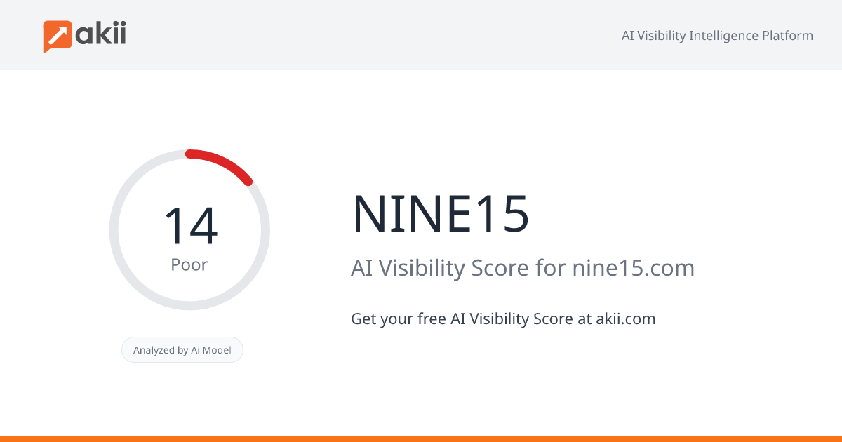 NINE15 AI Visibility Score