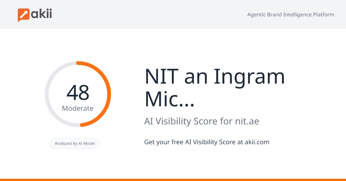 NIT an Ingram Micro Company AI Visibility Score