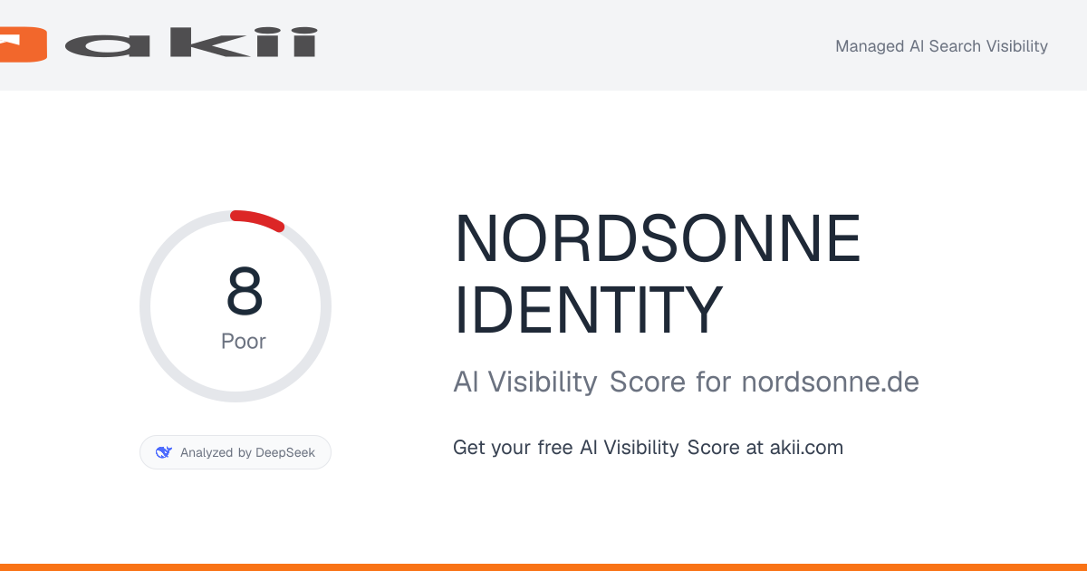 NORDSONNE IDENTITY AI Visibility Score preview