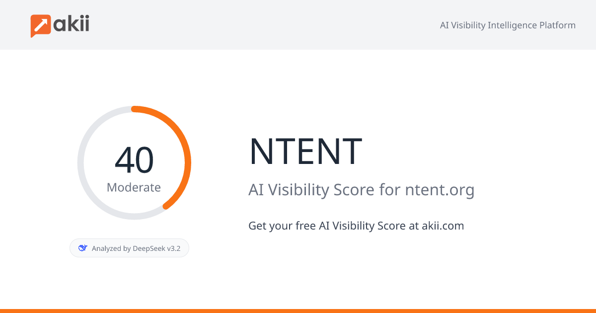 NTENT AI Visibility Score