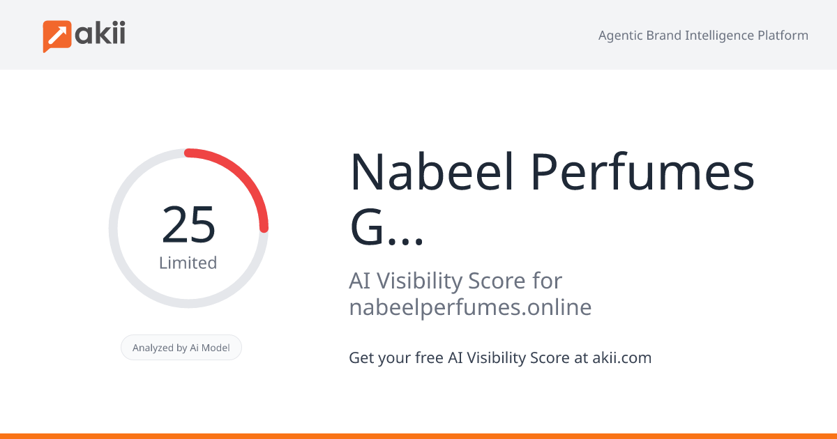 Nabeel Perfumes Group Of Companies AI Visibility Score