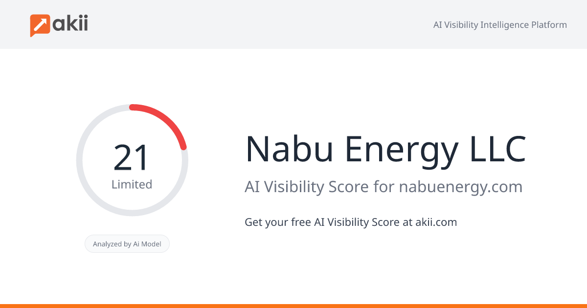 Nabu Energy LLC AI Visibility Score