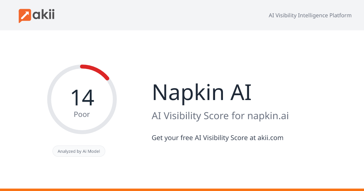 Napkin AI AI Visibility Score