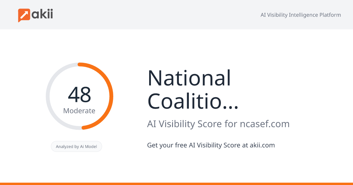 National Coalition of Associations of 7-Eleven Franchisees (NCASEF) AI Visibility Score