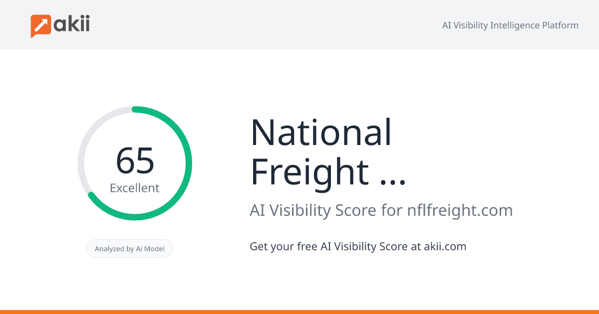 National Freight Logistics Inc AI Visibility Score
