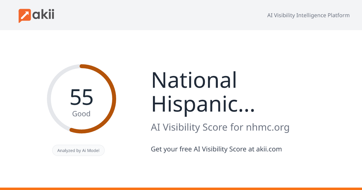National Hispanic Media Coalition AI Visibility Score