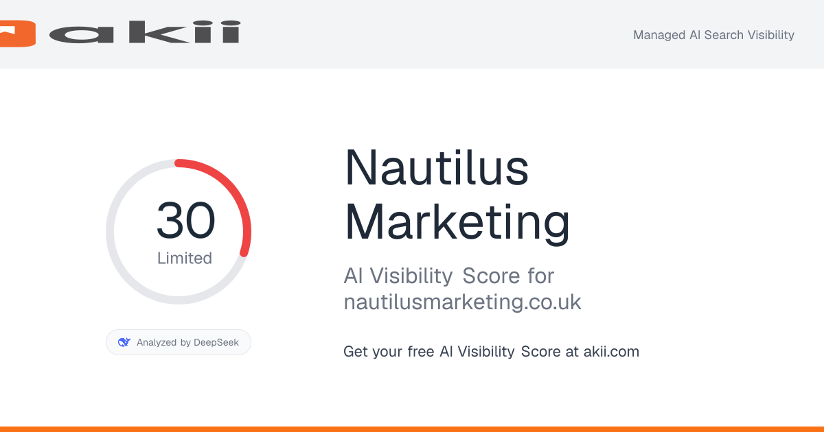 Nautilus Marketing AI Visibility Score preview