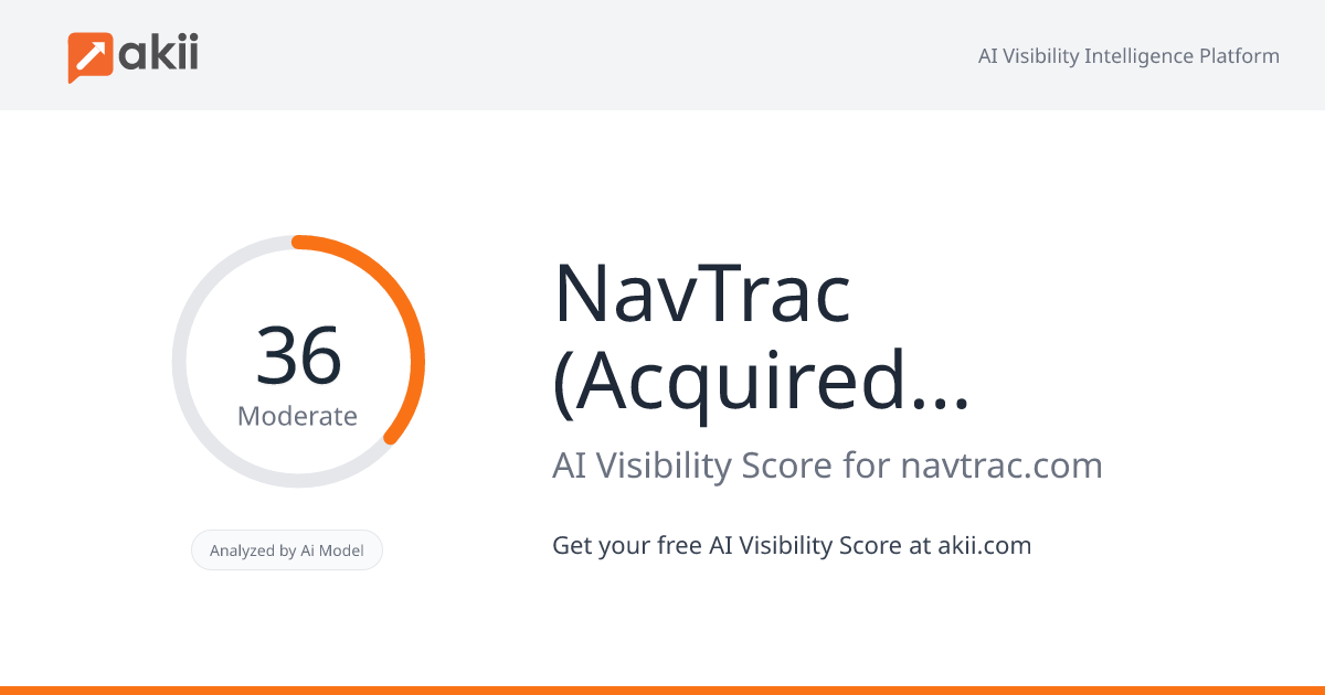 NavTrac (Acquired by Loadsmart) AI Visibility Score