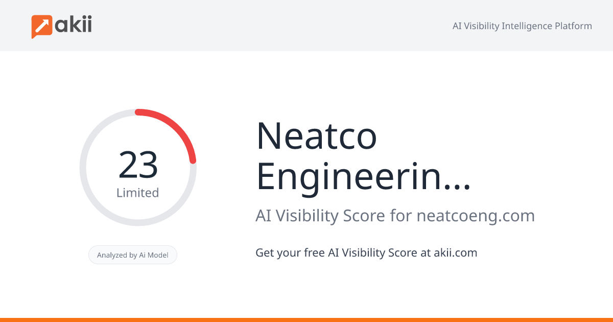 Neatco Engineering Services Inc. AI Visibility Score