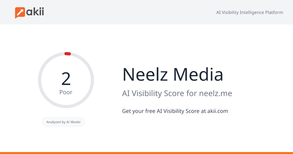 Neelz Media AI Visibility Score