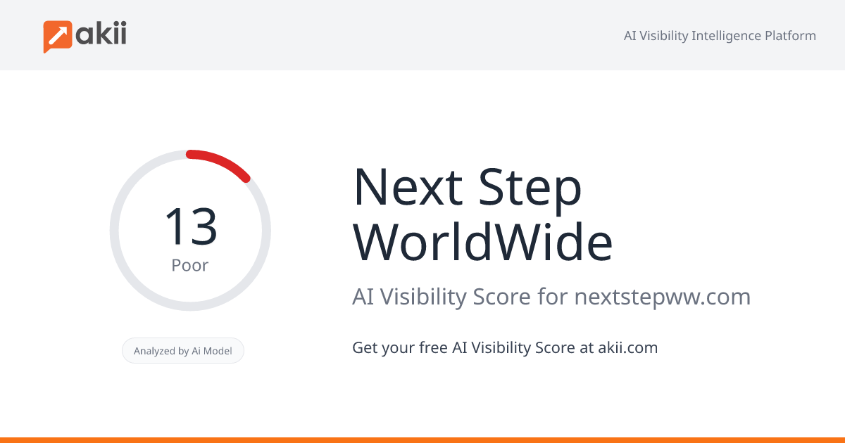 Next Step WorldWide AI Visibility Score