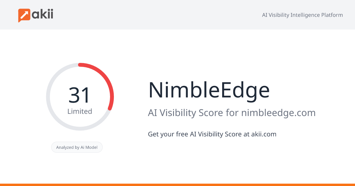 NimbleEdge AI Visibility Score
