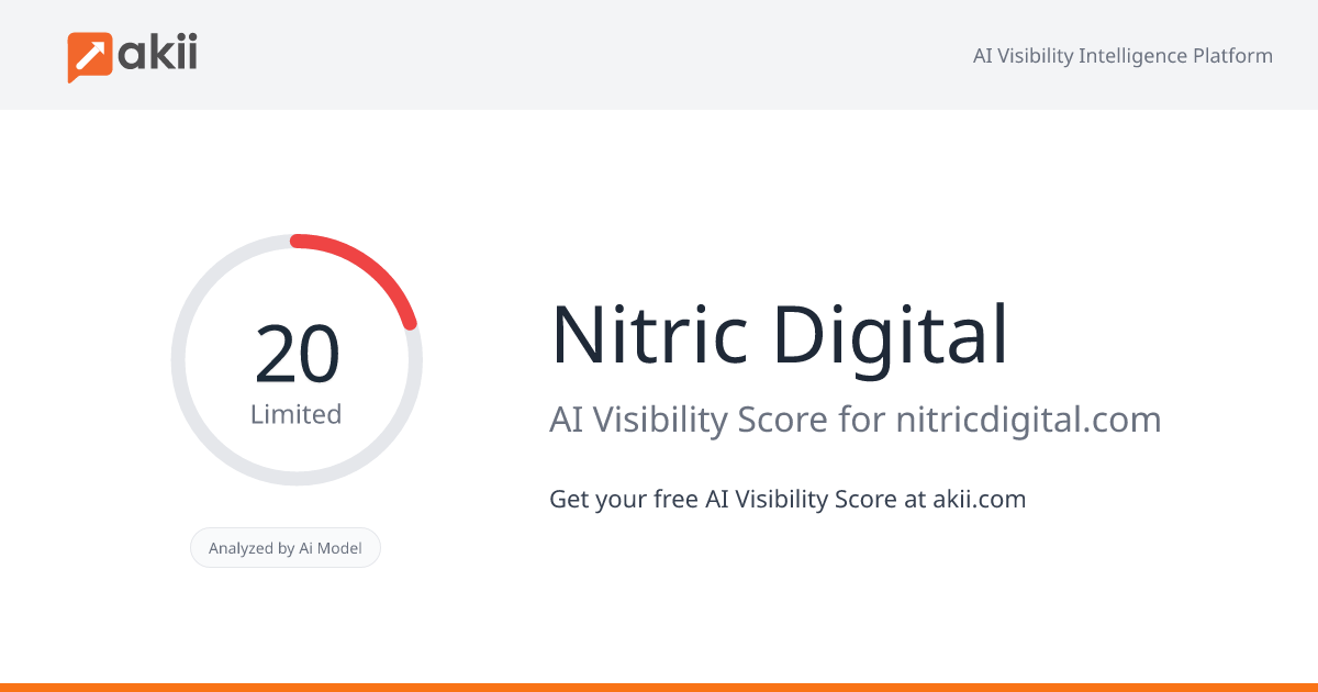 Nitric Digital AI Visibility Score