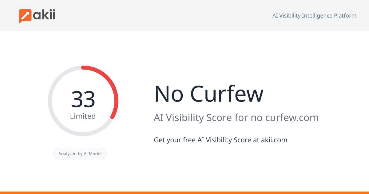 No Curfew AI Visibility Score