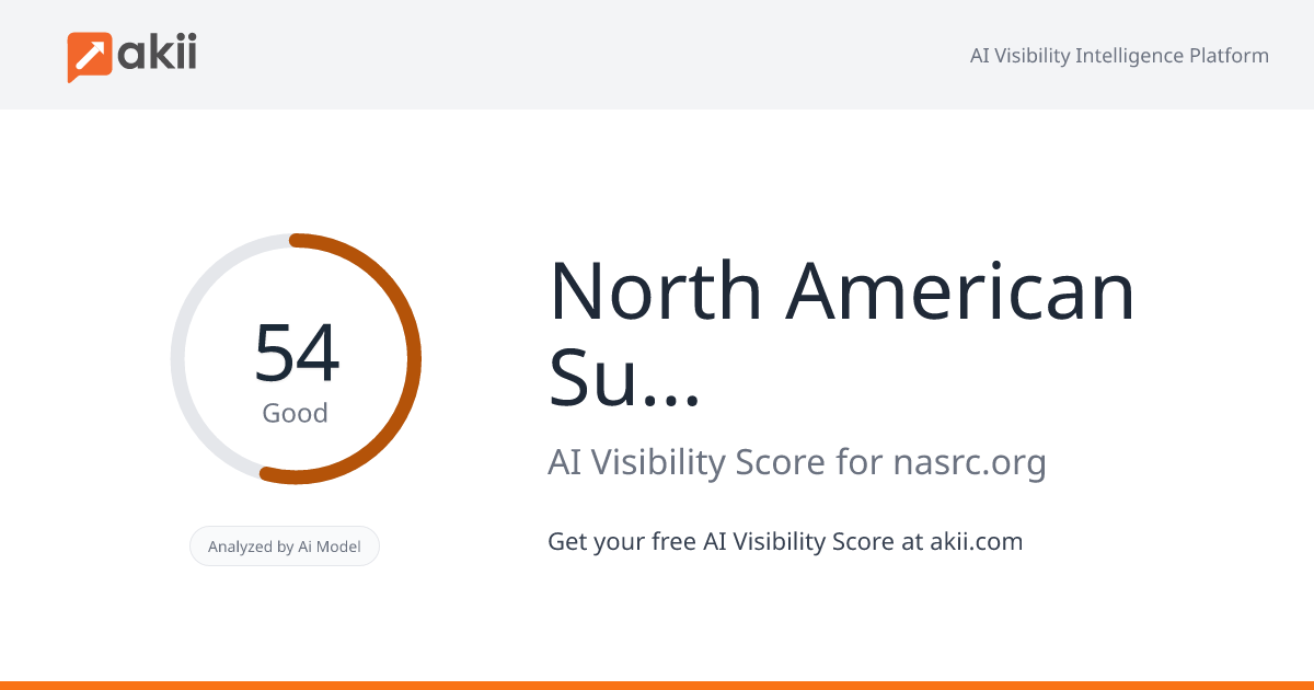 North American Sustainable Refrigeration Council (NASRC) AI Visibility Score