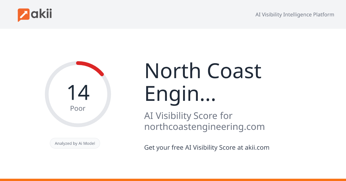 North Coast Engineering AI Visibility Score