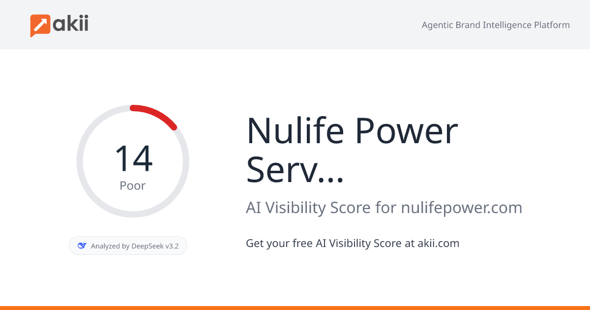Nulife Power Services AI Visibility Score