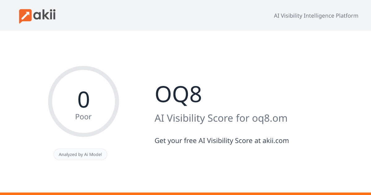 OQ8 AI Visibility Score