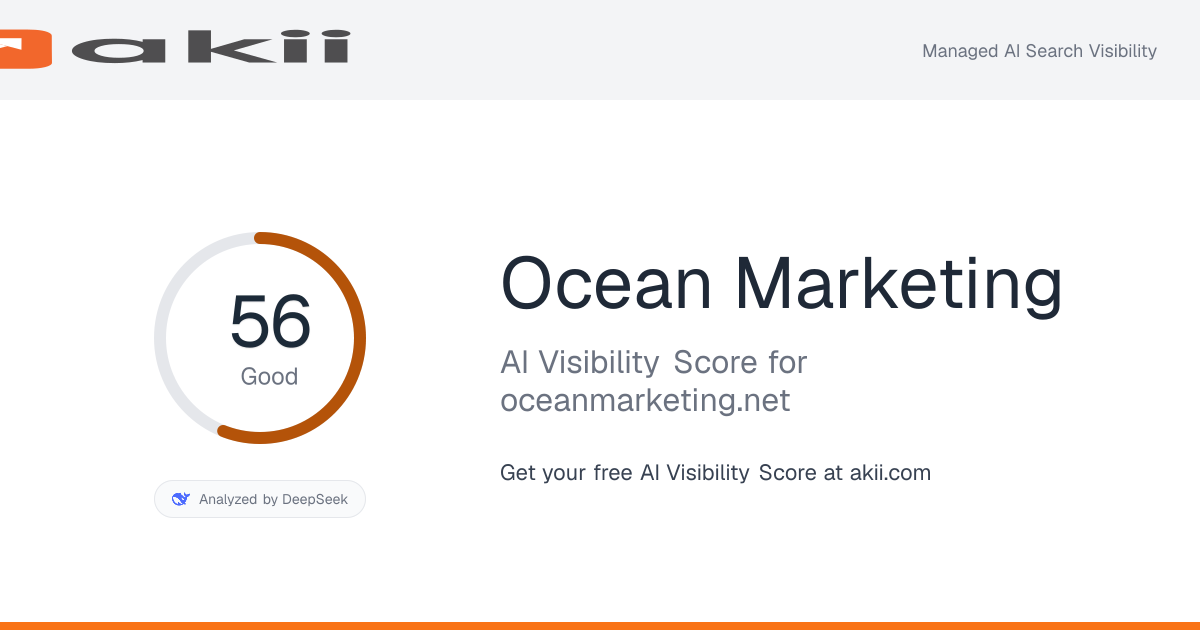 Ocean Marketing AI Visibility Score preview