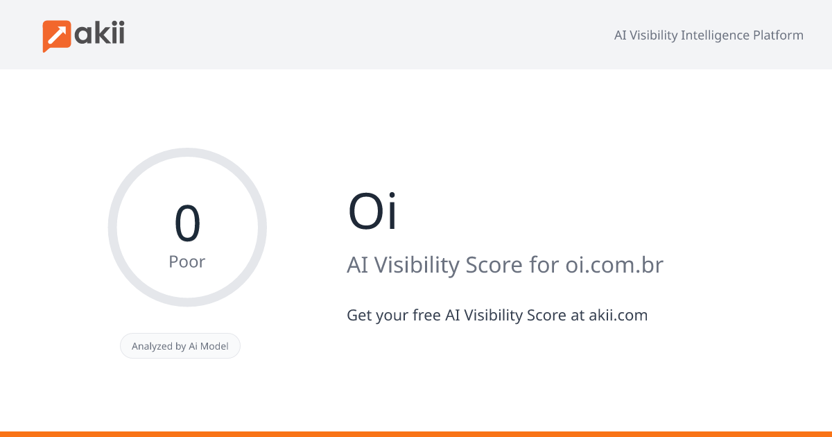 Oi AI Visibility Score